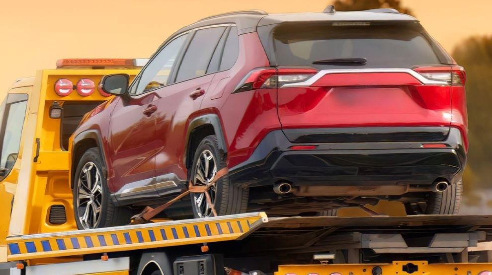 Loading vehicles at Busan port for final destination delivery
